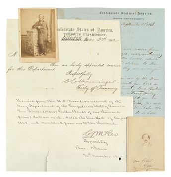 (CIVIL WAR--CONFEDERATE.) Correspondence archive of high-level Confederate courier Hansford D. Norrell.